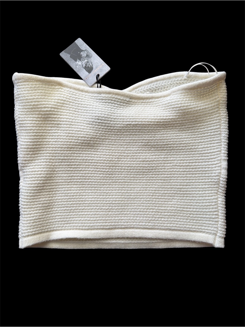 Sincerely Jules Cream Textured Tube Top - Picture 2 of 3